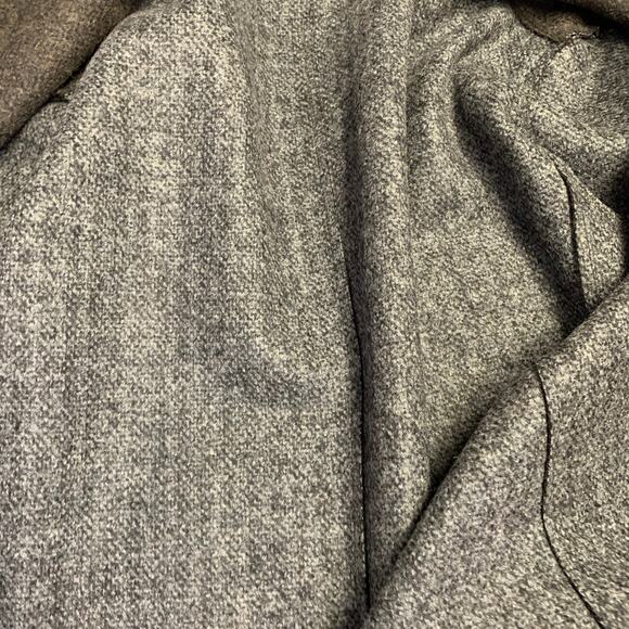 HARRIS WHARF LONDON Size 46 Heather Grey Brown Black Wool Single Breasted Coat - Picture 6 of 9